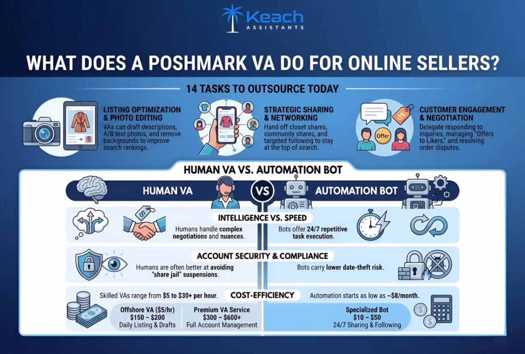 What Does a Poshmark VA Do for Online Sellers?