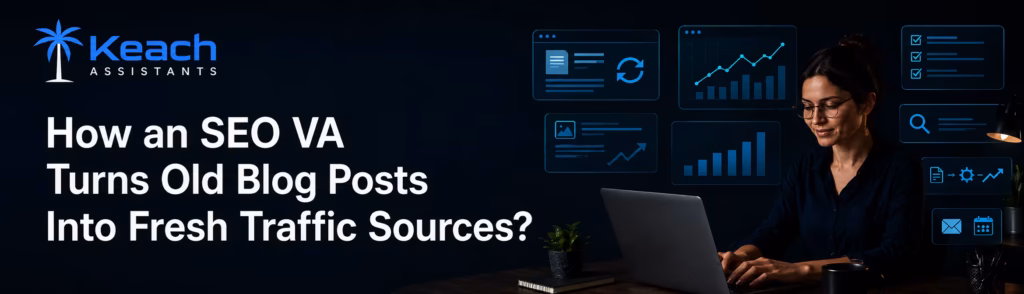 How an SEO VA Turns Old Blog Posts Into Fresh Traffic Sources?