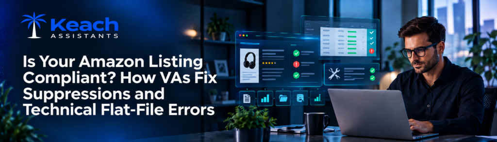 Is Your Amazon Listing Compliant? How VAs Fix Suppressions and Technical Flat-File Errors