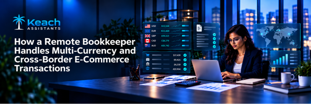 How a Remote Bookkeeper Handles Multi-Currency and Cross-Border E-Commerce Transactions